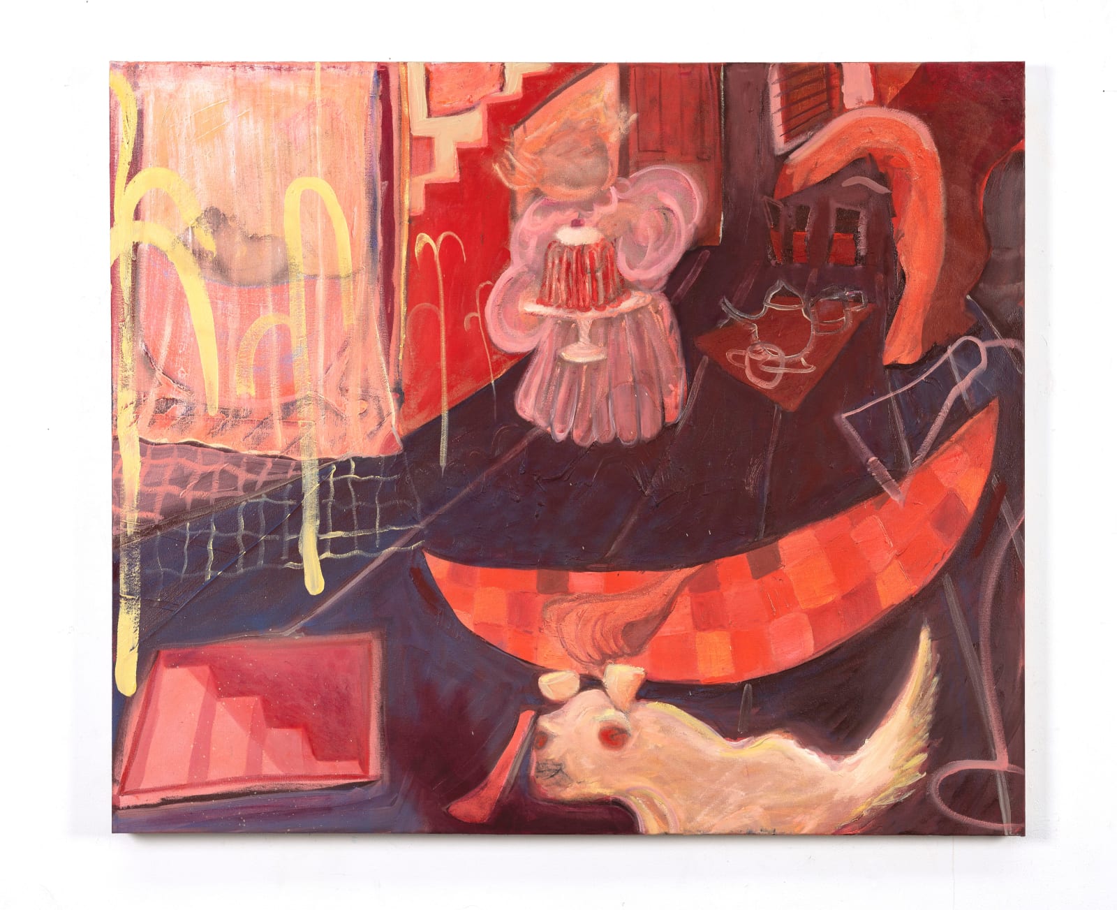 Pippa El-Khadi Brown, A Feast for the Eyes, and for the Ears (Toccata and Fugue in D Minor), 100 x 120 cm
