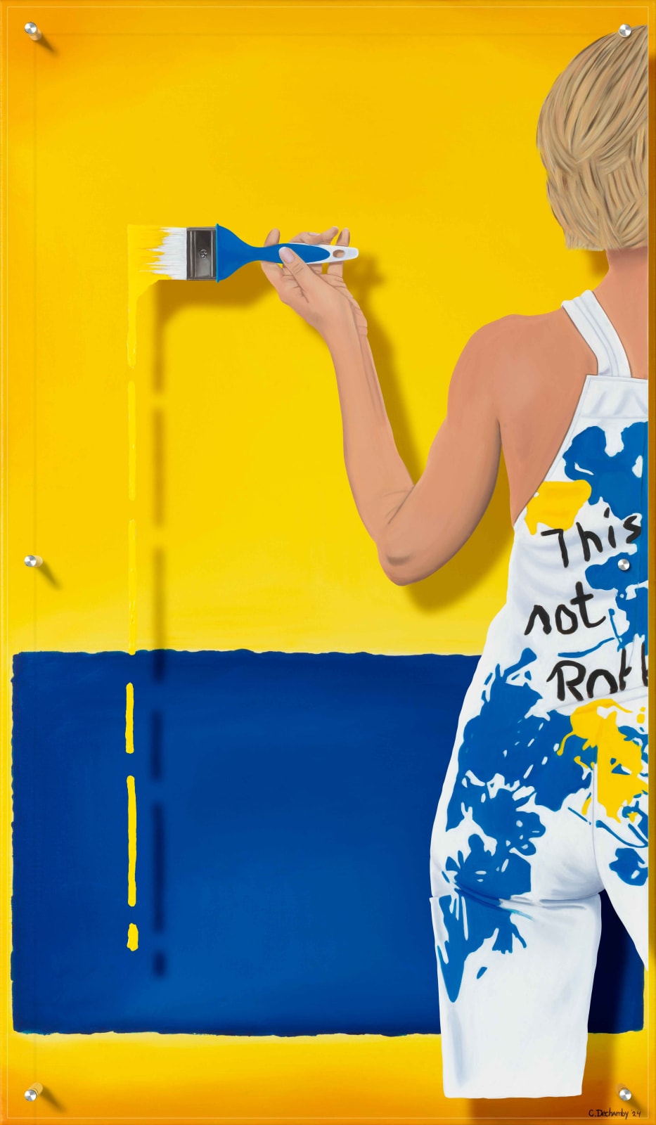 “Rothko's Brush”, painting by Caroline Dechamby artist from Holland, based in Switzerland. Available at Carousel Fine Art Atlanta.