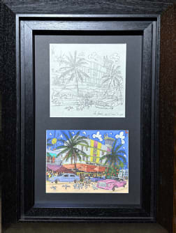 “La femme au oiseaux” , painting by Alain Godon artist from France. Available at Carousel Fine Art Miami.