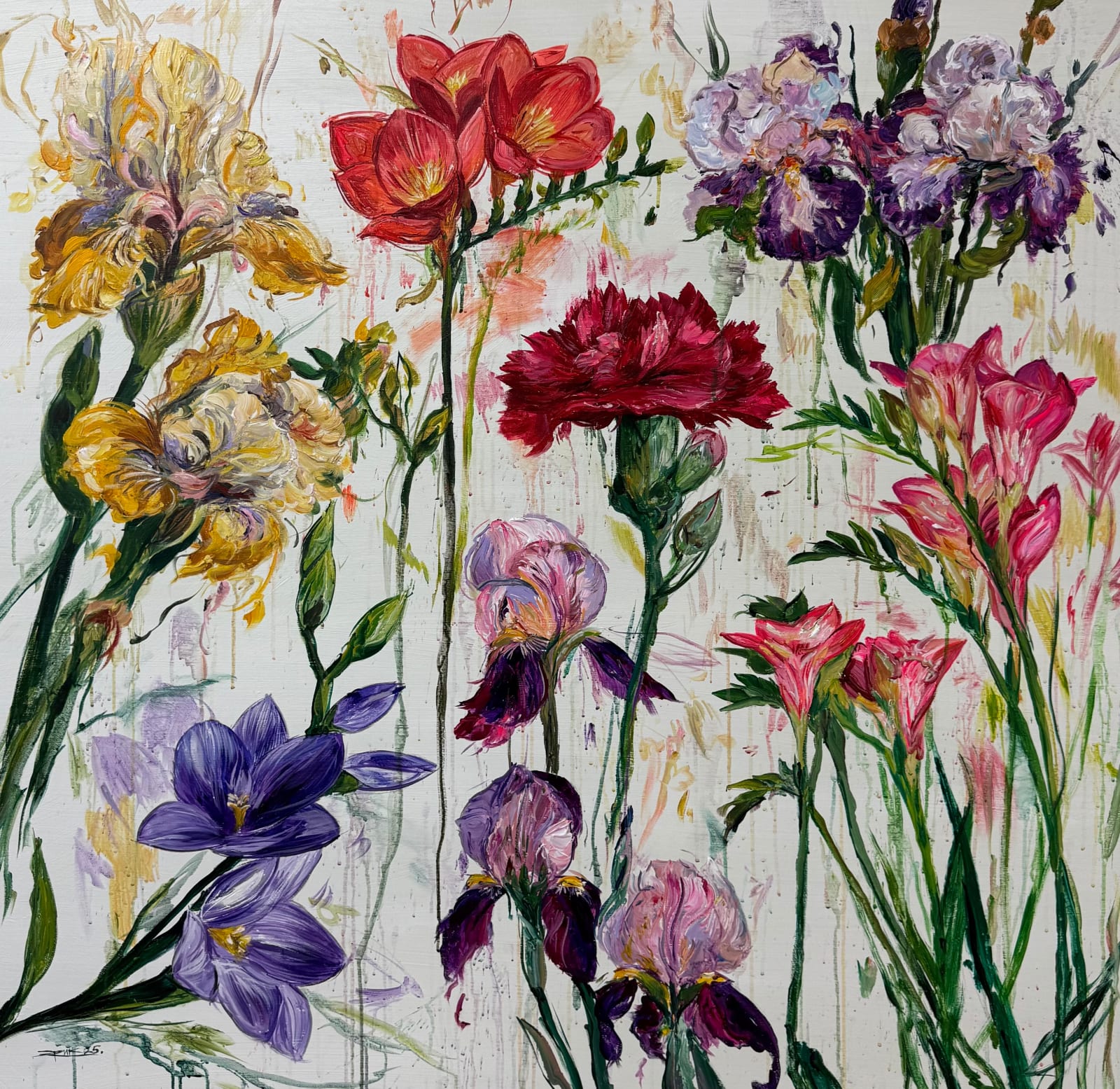 “The Spring”, painting by Eric Alfaro artist from Cuba, based in the United States. Available at Carousel Fine Art Atlanta.