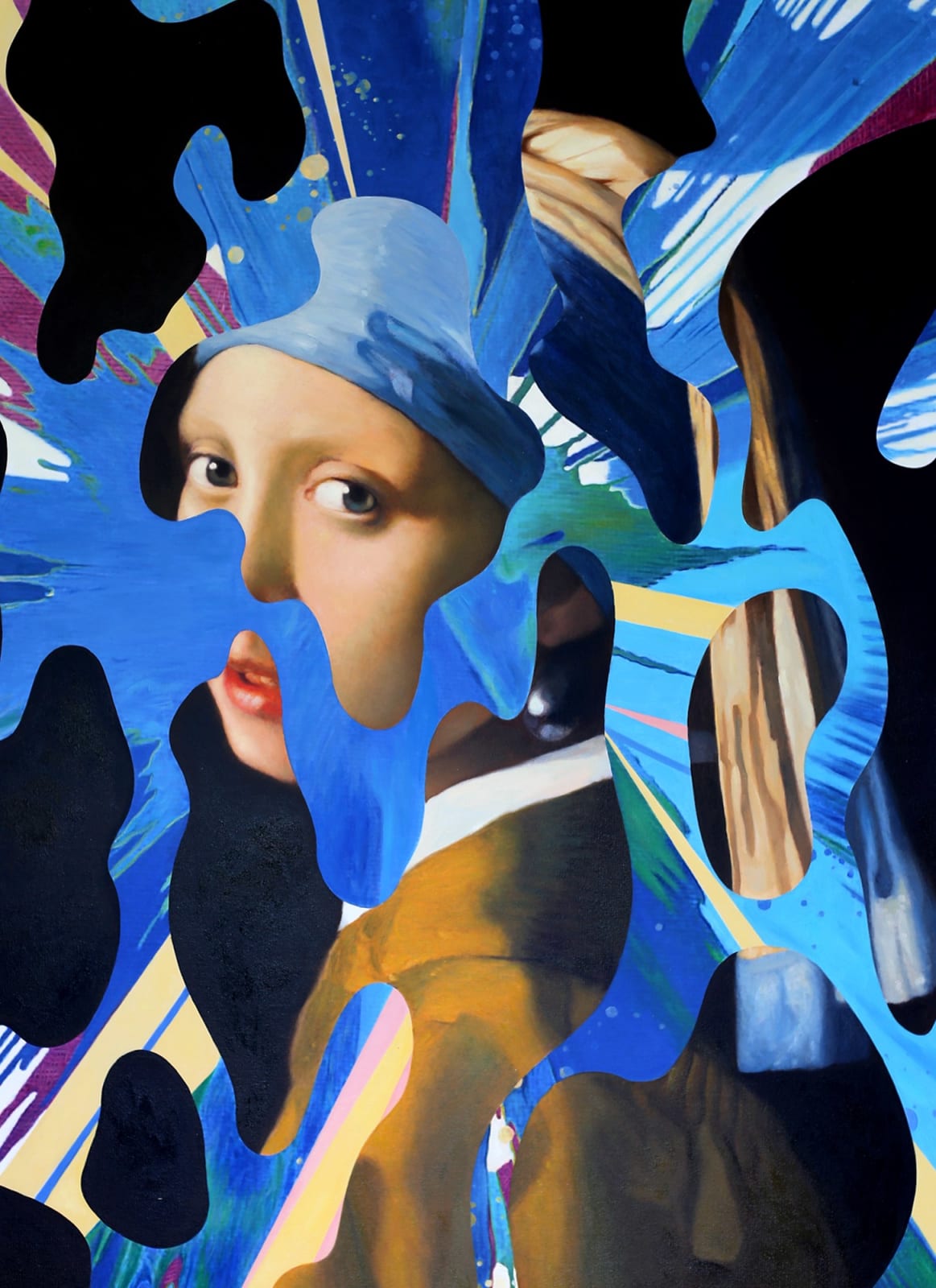 “Bada Bing Bada Boom” , painting by Dan Alva artist from The United States. Available at Carousel Fine Art Atlanta.