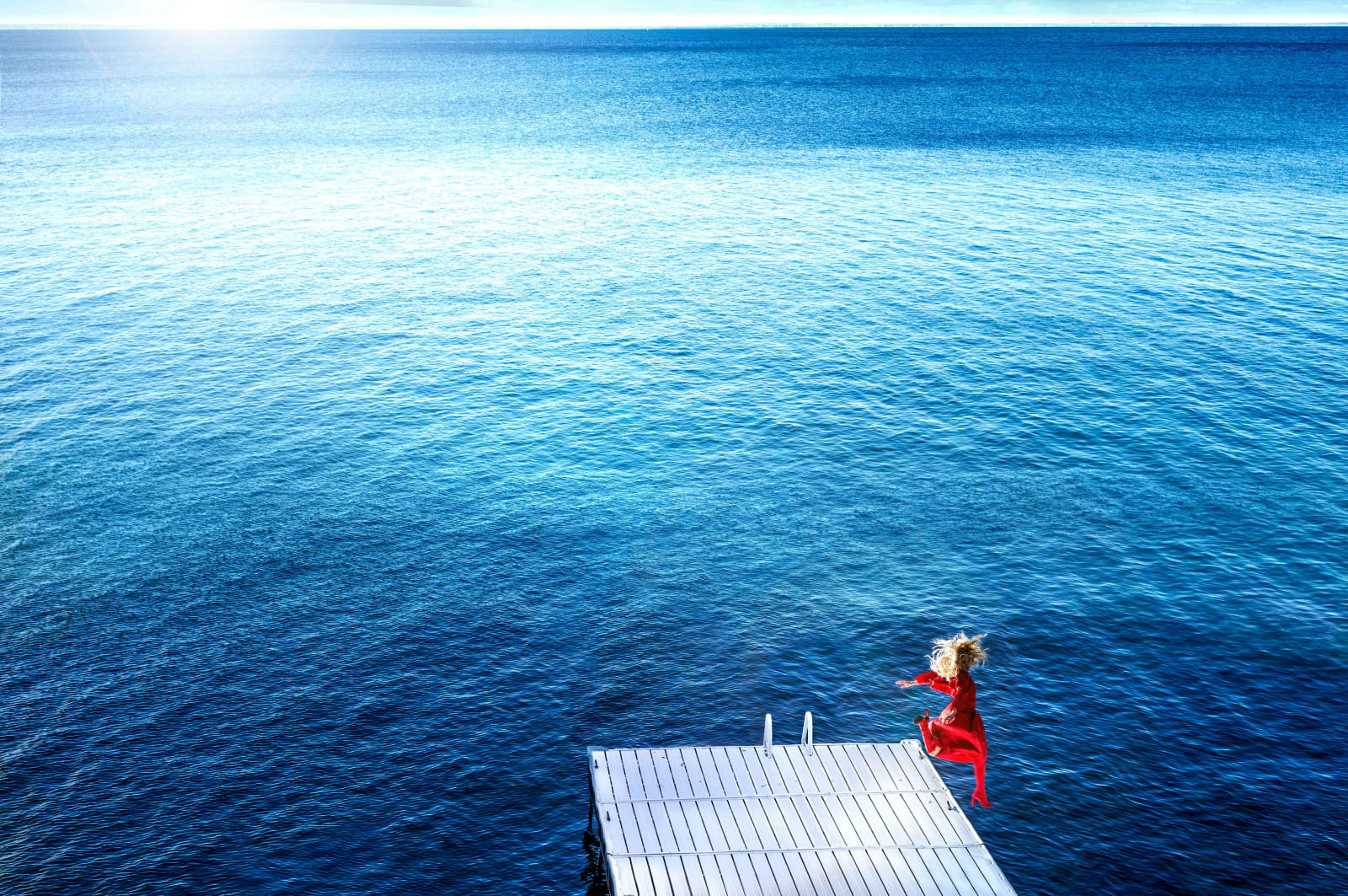 “Jumping Into The Blue