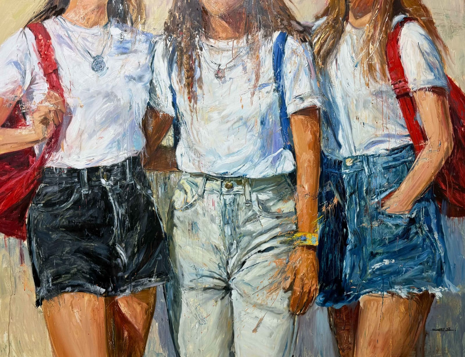 “If I am with you”, painting by Eric Alfaro artist from Cuba, based in the United States. Available at Carousel Fine Art Chicago.