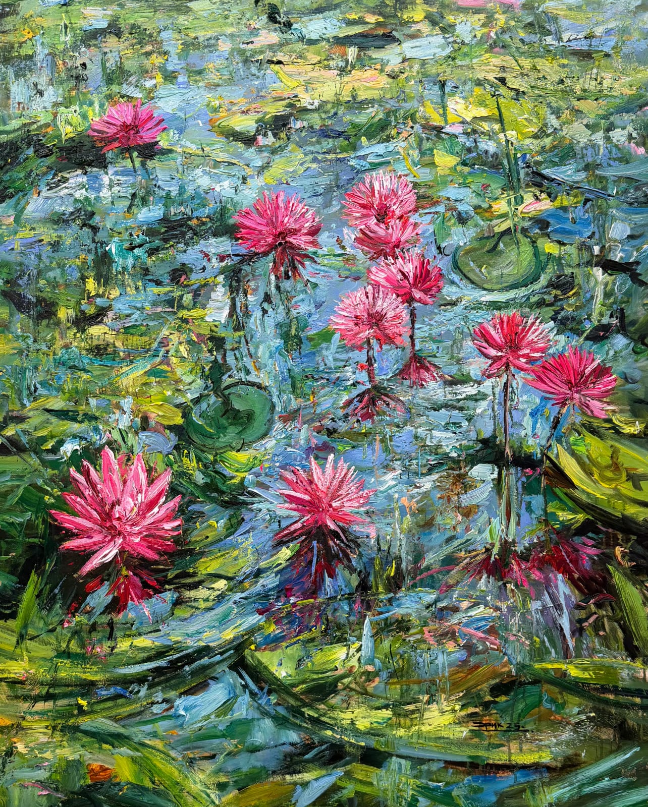 Eric Alfaro, Serene Garden (Commissioned ), 2025