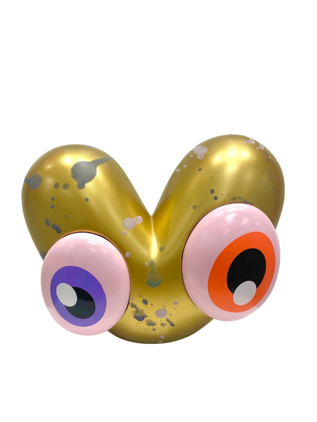 John Westbay Heart Motif Sculpture in Gold with Custom Paint Tagging. Available at Carousel Fine Art.