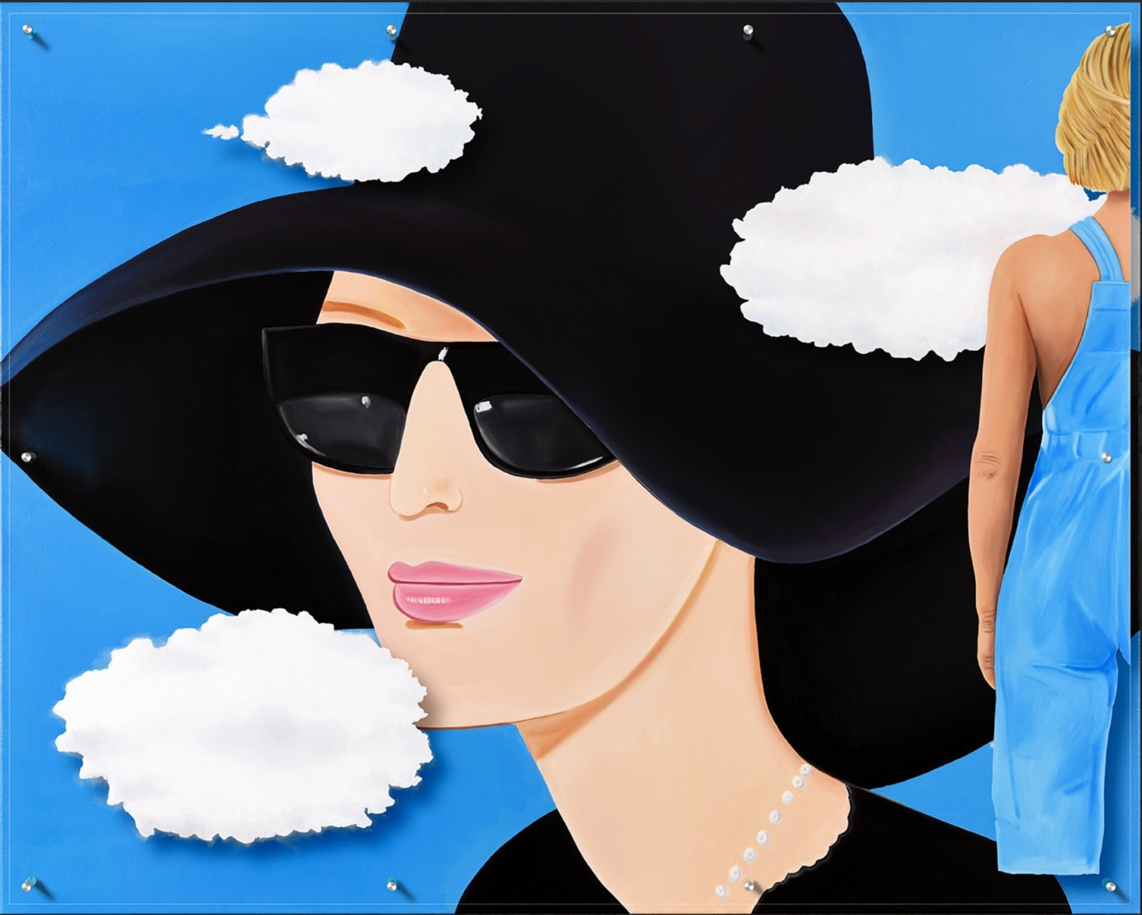“Alex Katz by CD” , painting by Caroline Dechamby artist from Holland, based in Switzerland. Available at Carousel Fine Art West Palm Beach.