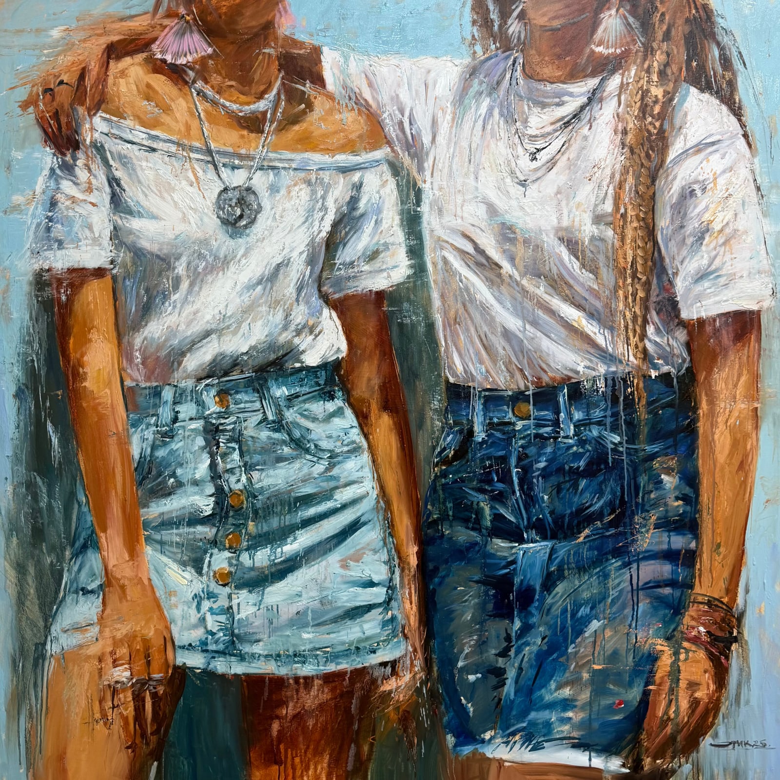 “Ethereal connection”, painting by Eric Alfaro artist from Cuba, based in the United States. Available at Carousel Fine Art Miami.