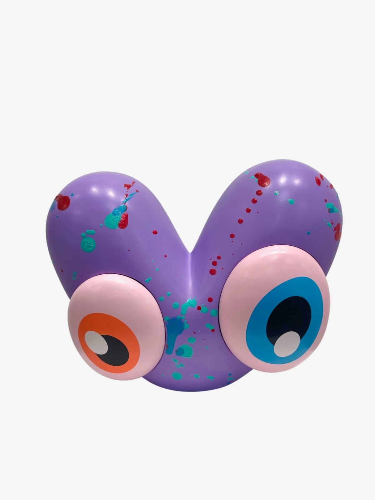 John Westbay Heart Motif Sculpture in Violet with Custom Paint Tagging. Available at Carousel Fine Art.