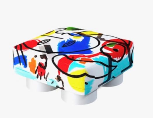 C. Dechamby Leather Collection, Pouf Le Regard