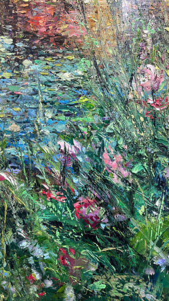 Eric Alfaro, Lotus and Wild Flowers, 2023