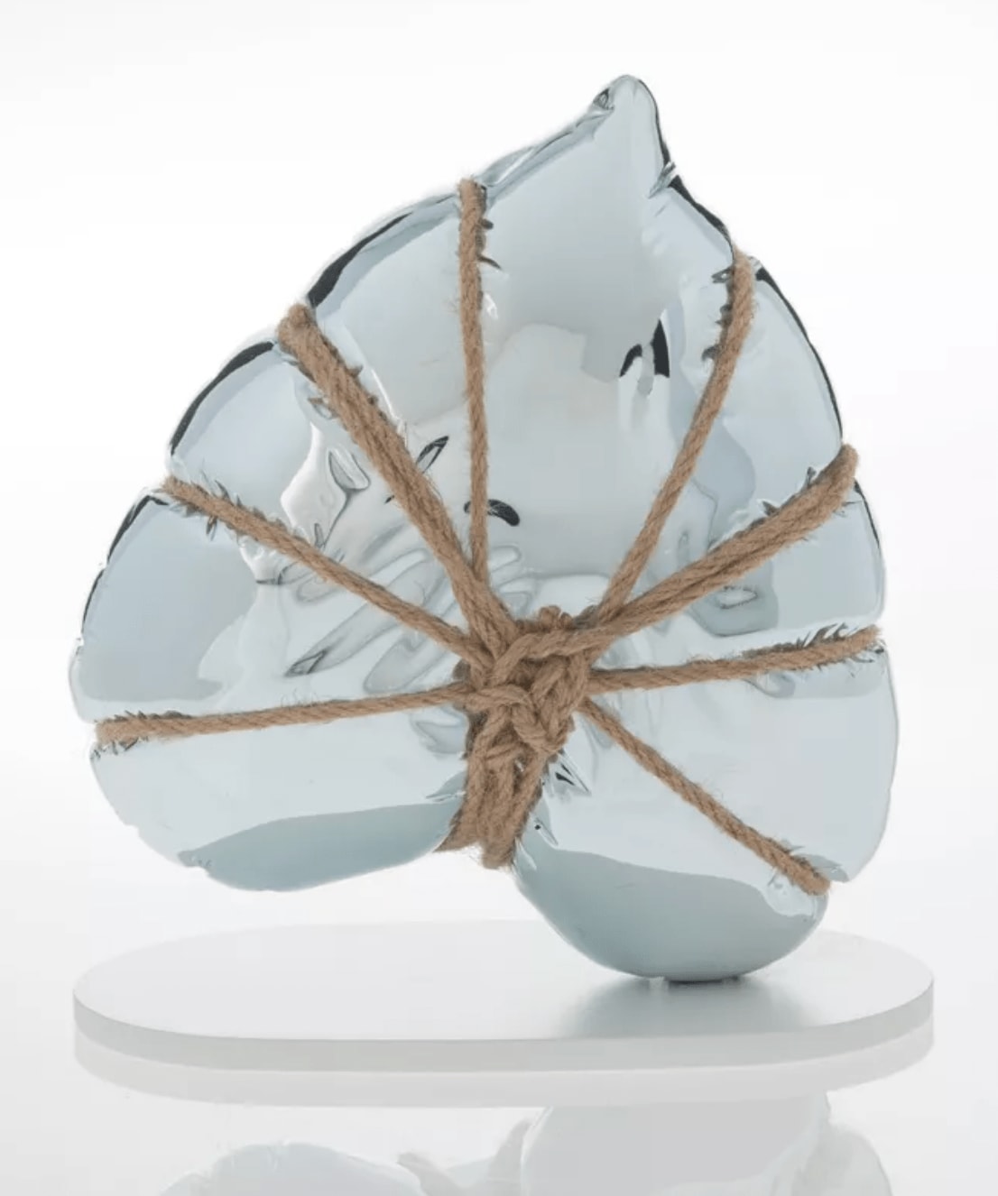 “Petite Shibari Heart (ice)” , sculpture by Adam Parker Smith artist from California, based in Brooklyn, NY. Available at Carousel Fine Art Miami.