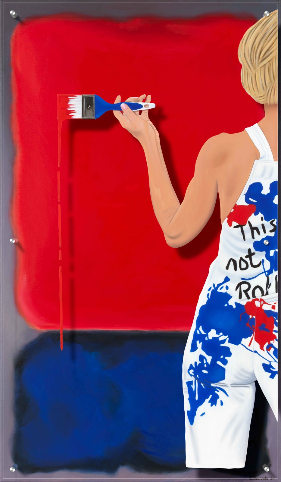 Caroline Dechamby, This is not a Rothko - Rouge/Bleu, 2024