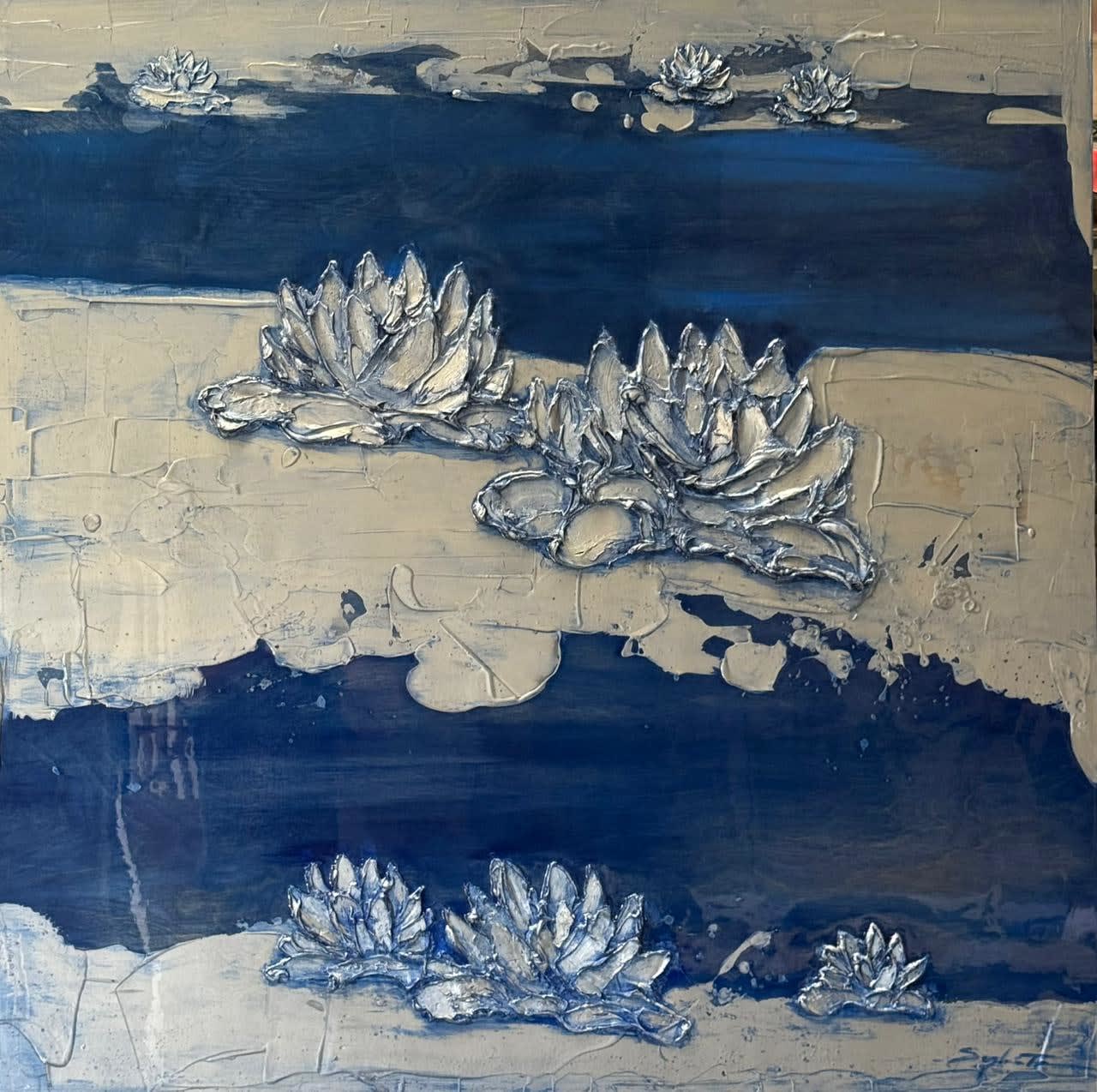 Sylvain Tremblay, One moment at the blue pond, 2025