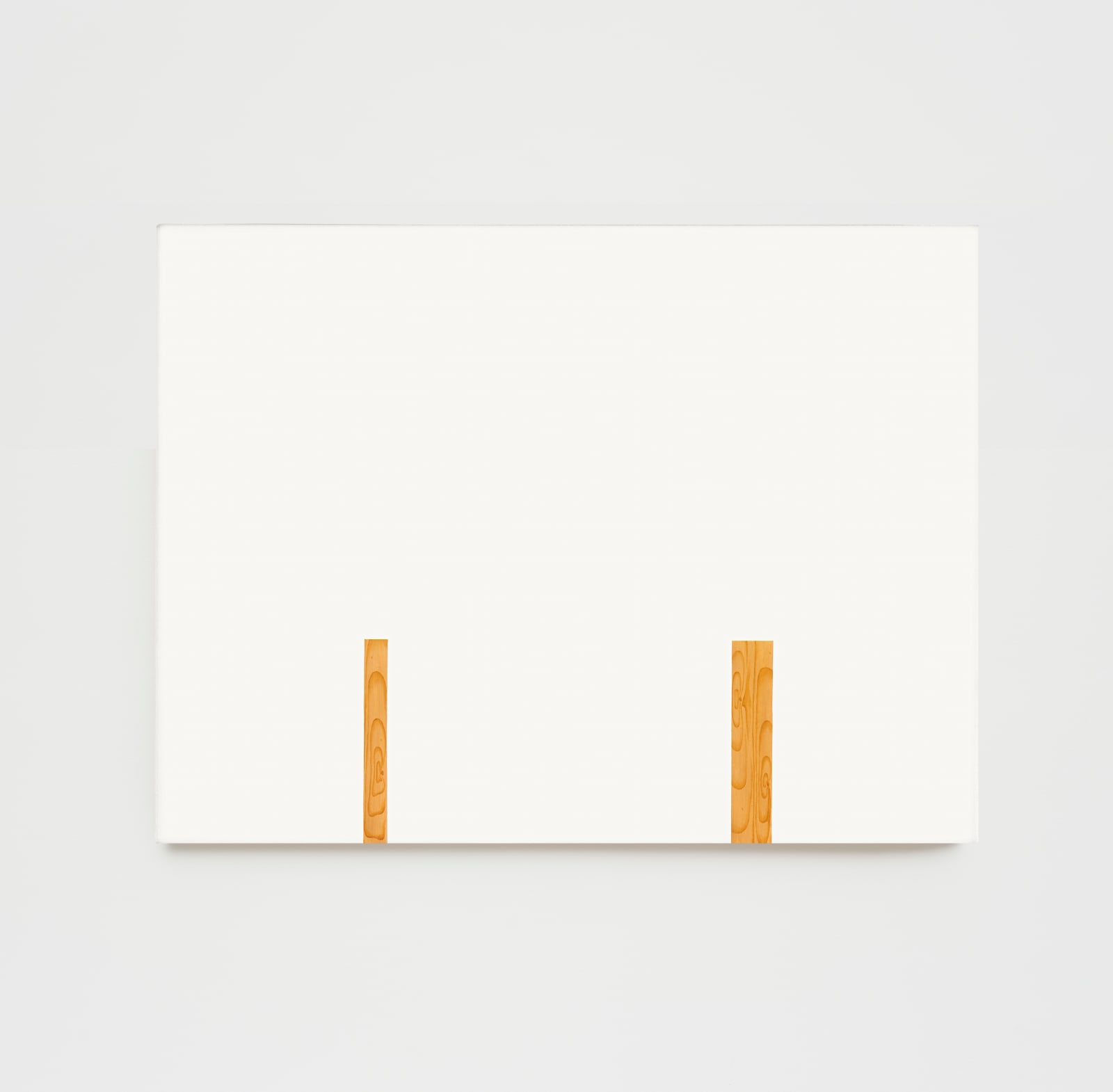 Valdirlei Dias Nunes, Untitled (white between to parallel strips of wood), 2006