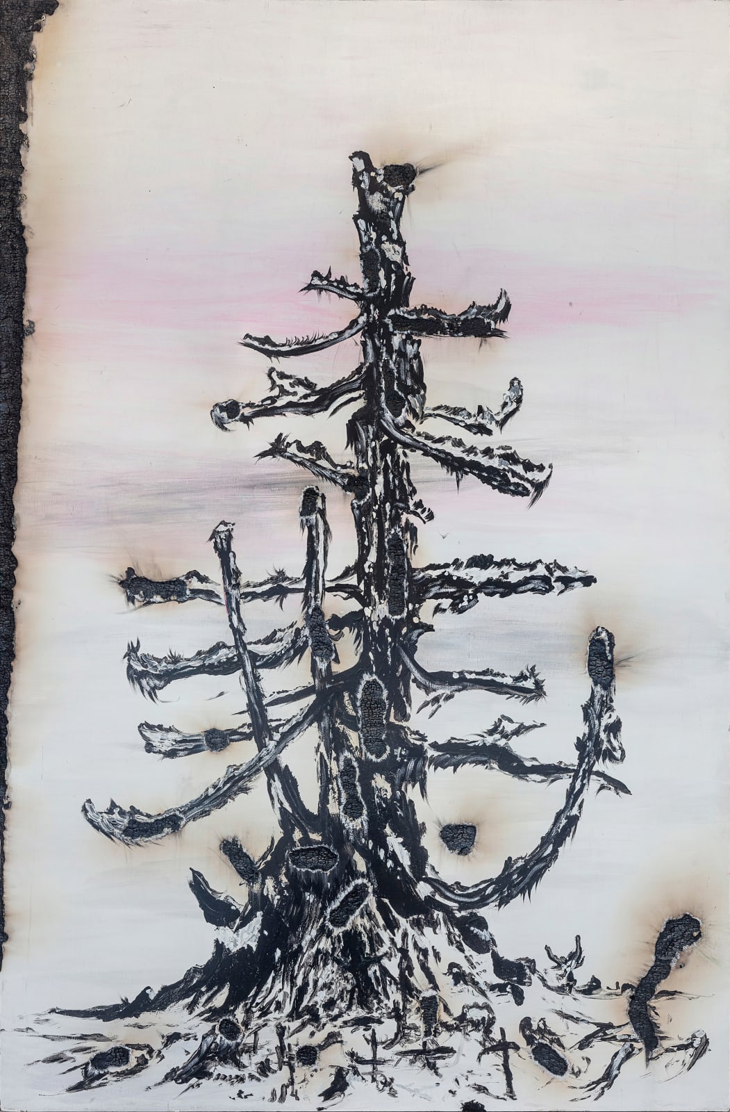 Matias Duville, Burned tree lover , 2024