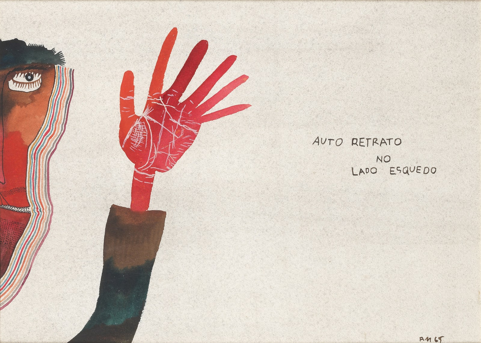 Roberto Magalhães, Auto-Retrato do lado esquerdo, 1969