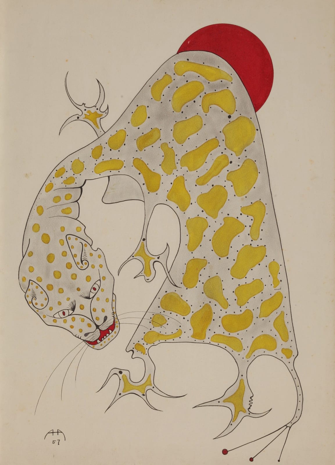 Antonio Henrique Amaral, Tigre com sol, 1957