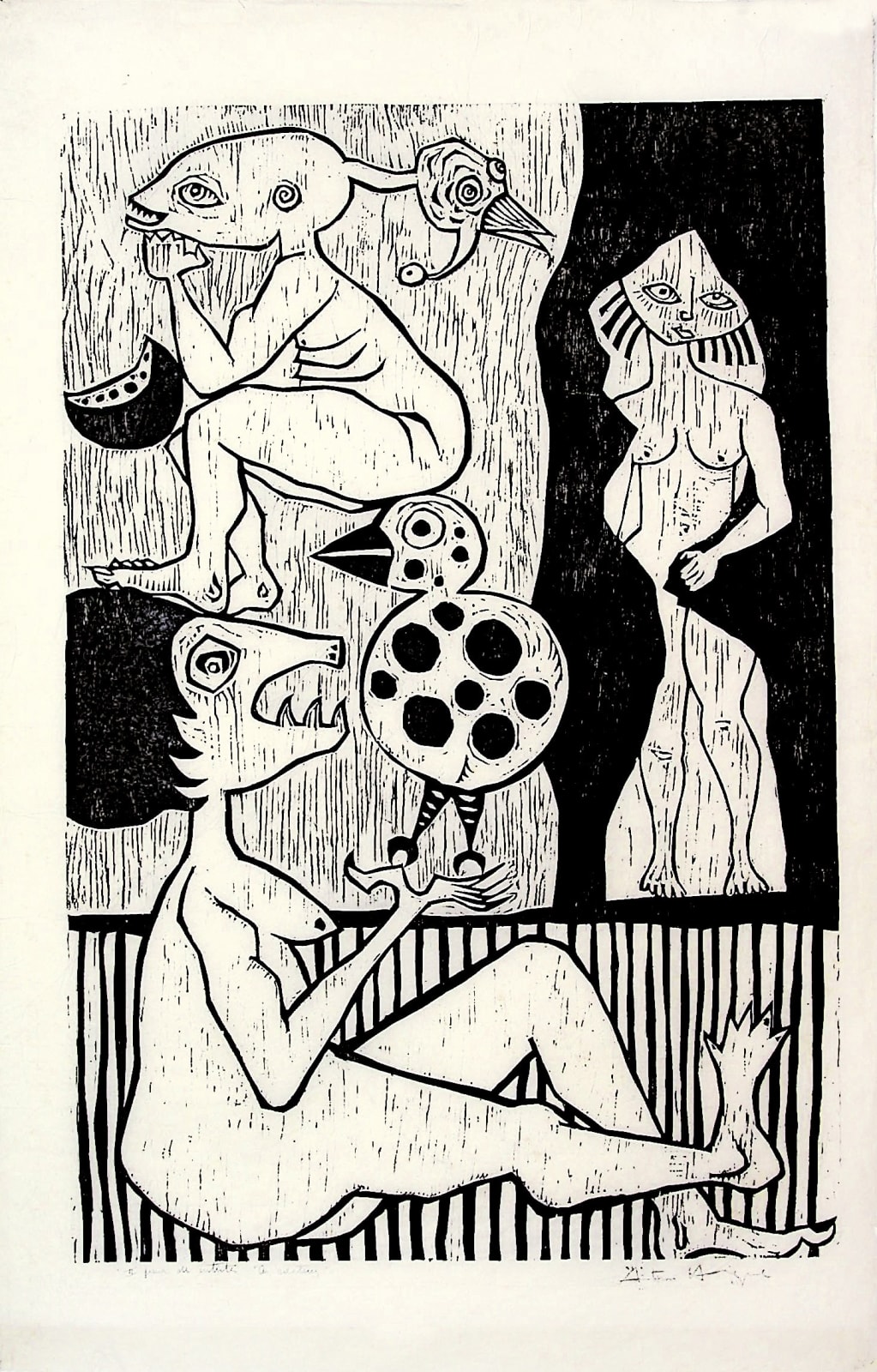 Antonio Henrique Amaral, As criaturas, 1963