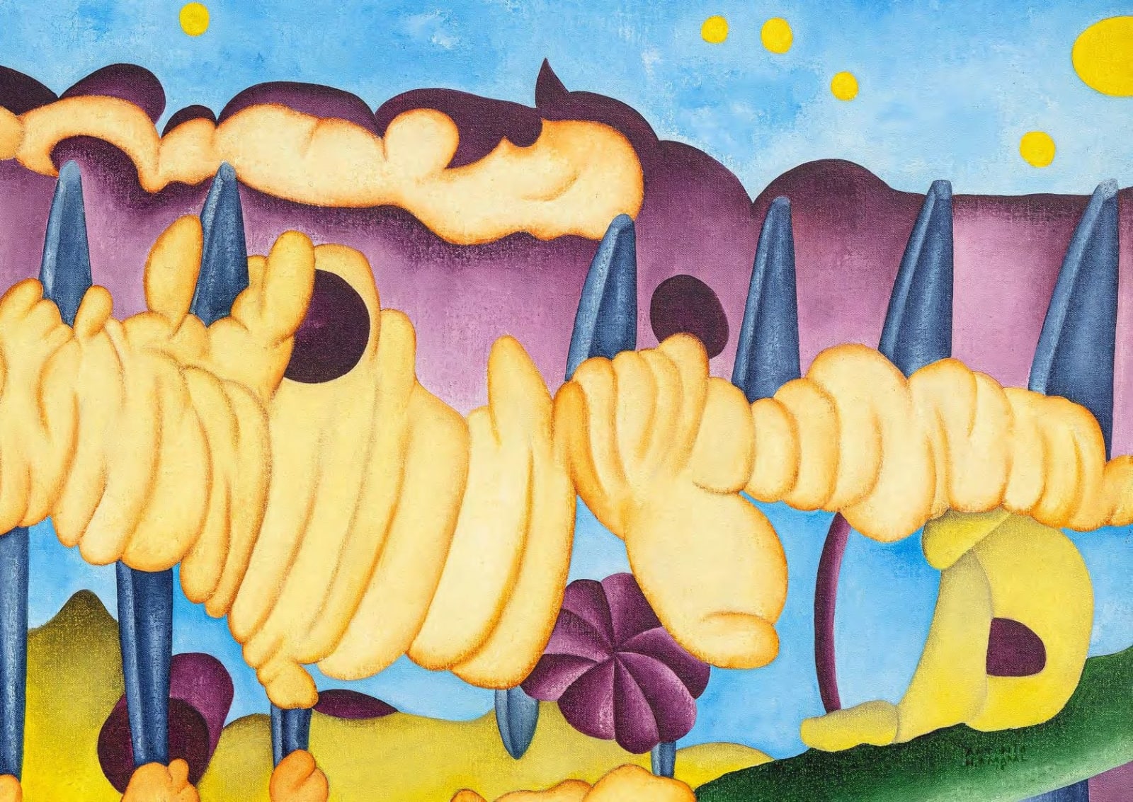 Antonio Henrique Amaral, Sob o céu azul, 1975