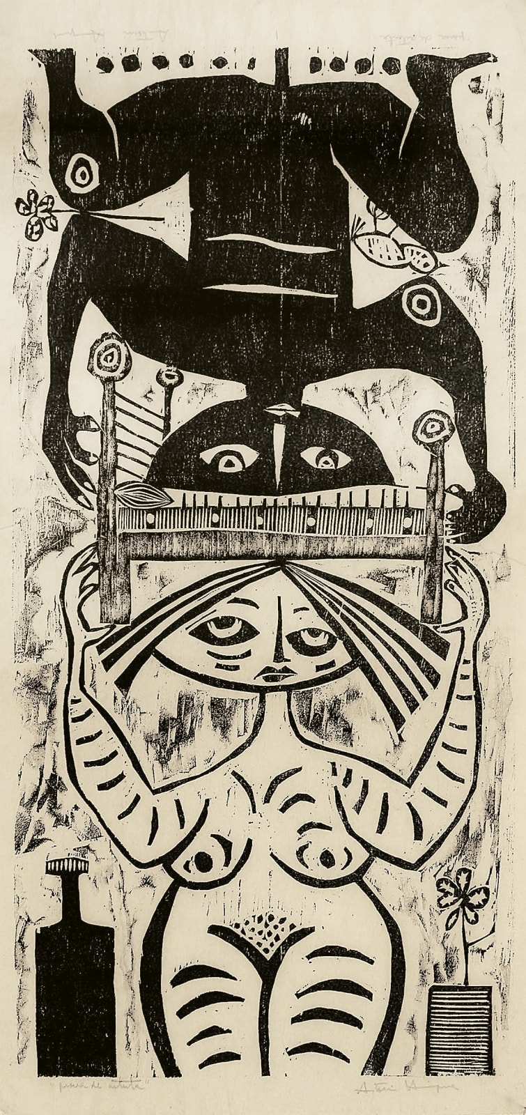 Antonio Henrique Amaral, Cama na cabeça, 1961