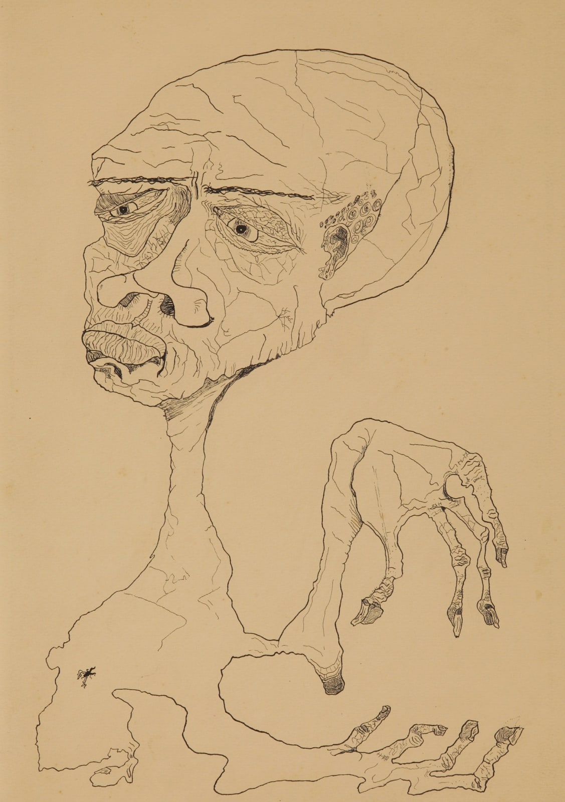 Antonio Henrique Amaral, Cabeça e mãos, 1957
