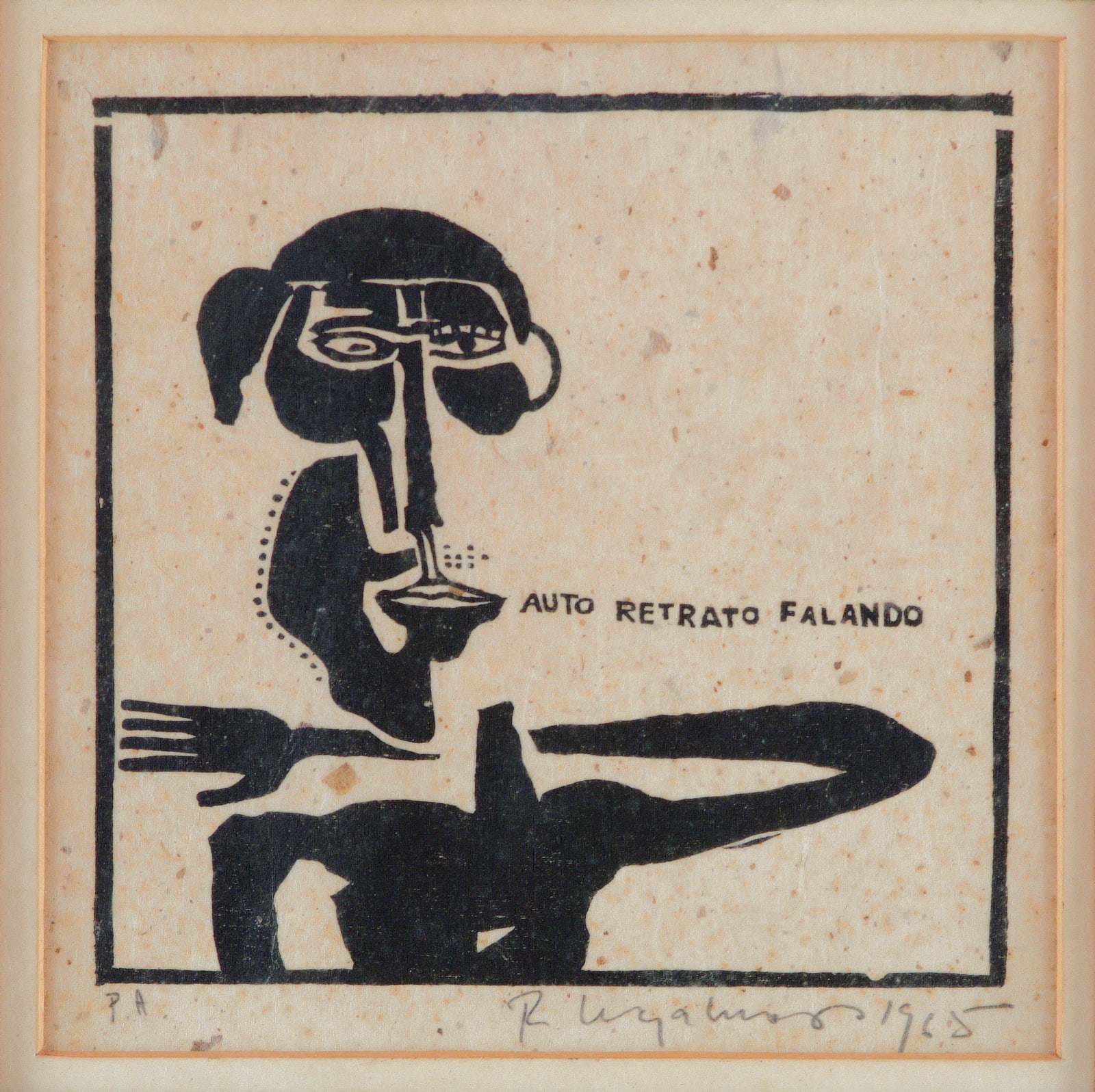 Roberto Magalhães, Auto-retrato falando, 1965