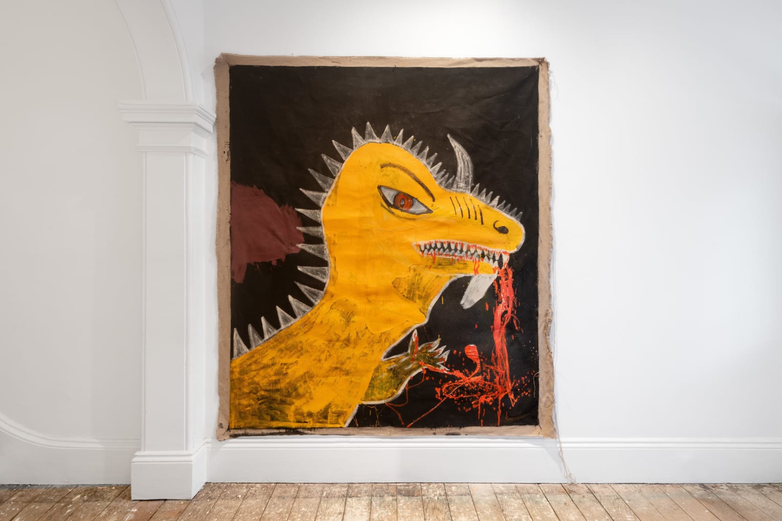 Fabian Brown Japaljarri, Mystical young aggressive yellow rapture etc, 2019