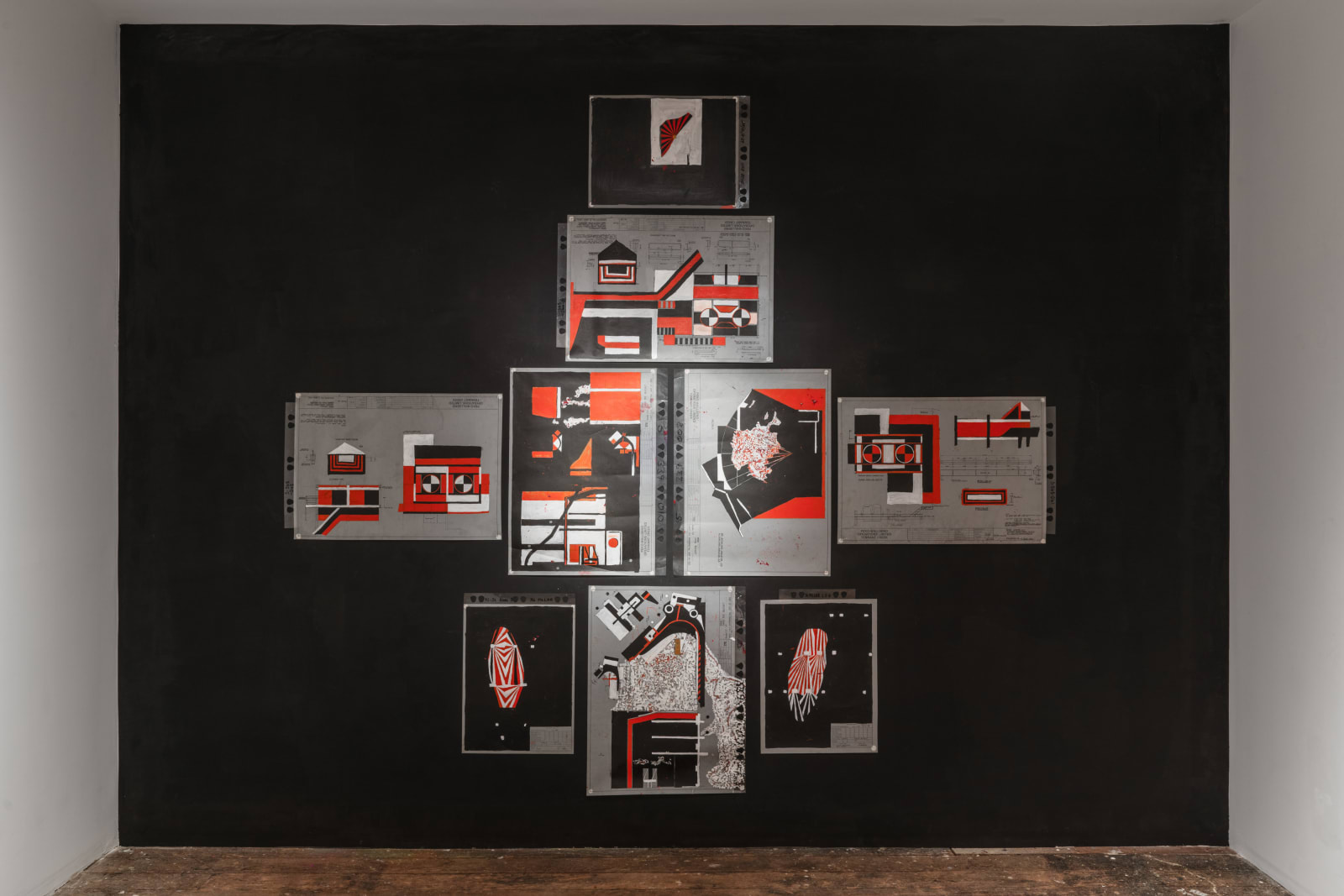 Eleanor Jawurlngali Dixon & Rupert Betheras, Black Cross, 2024