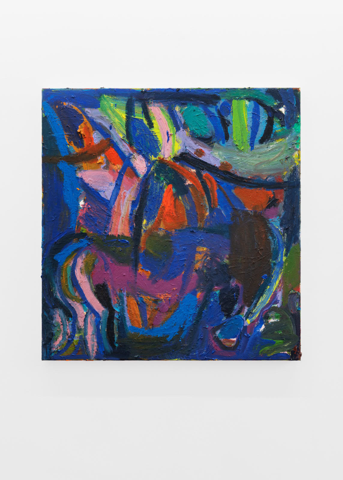 Gene A'Hern, Untitled (blue composition), 2025