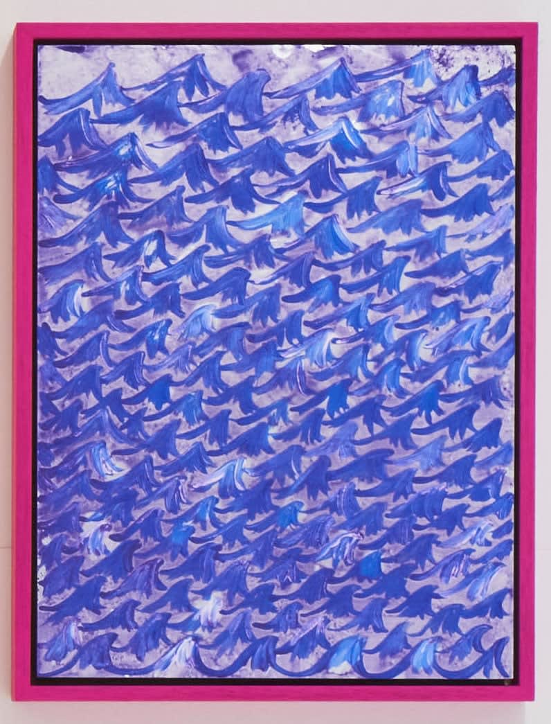 Jeppe Hein, Untitled (blue waves) (WT), 2023