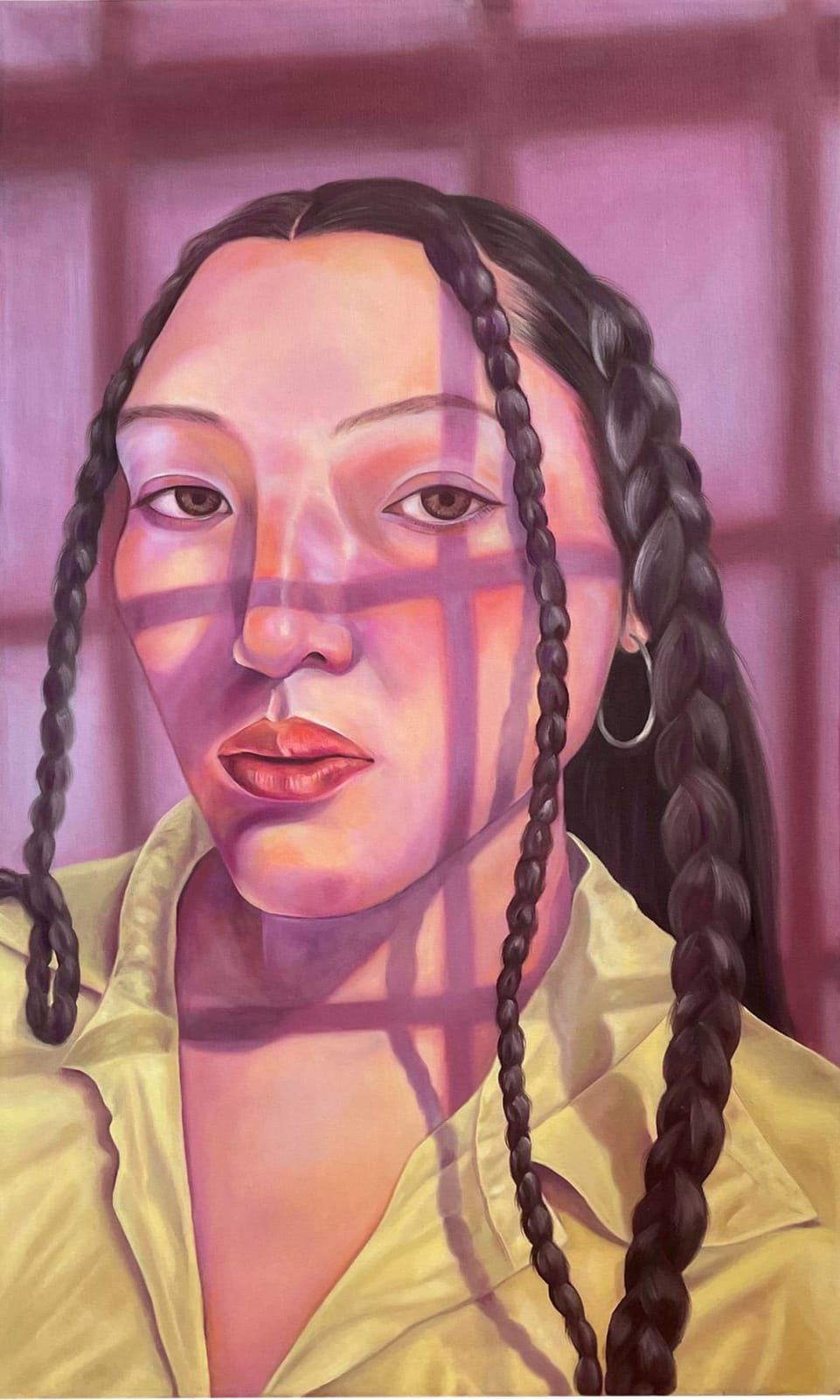 Aire Calderón, Magenta selfie, 2021