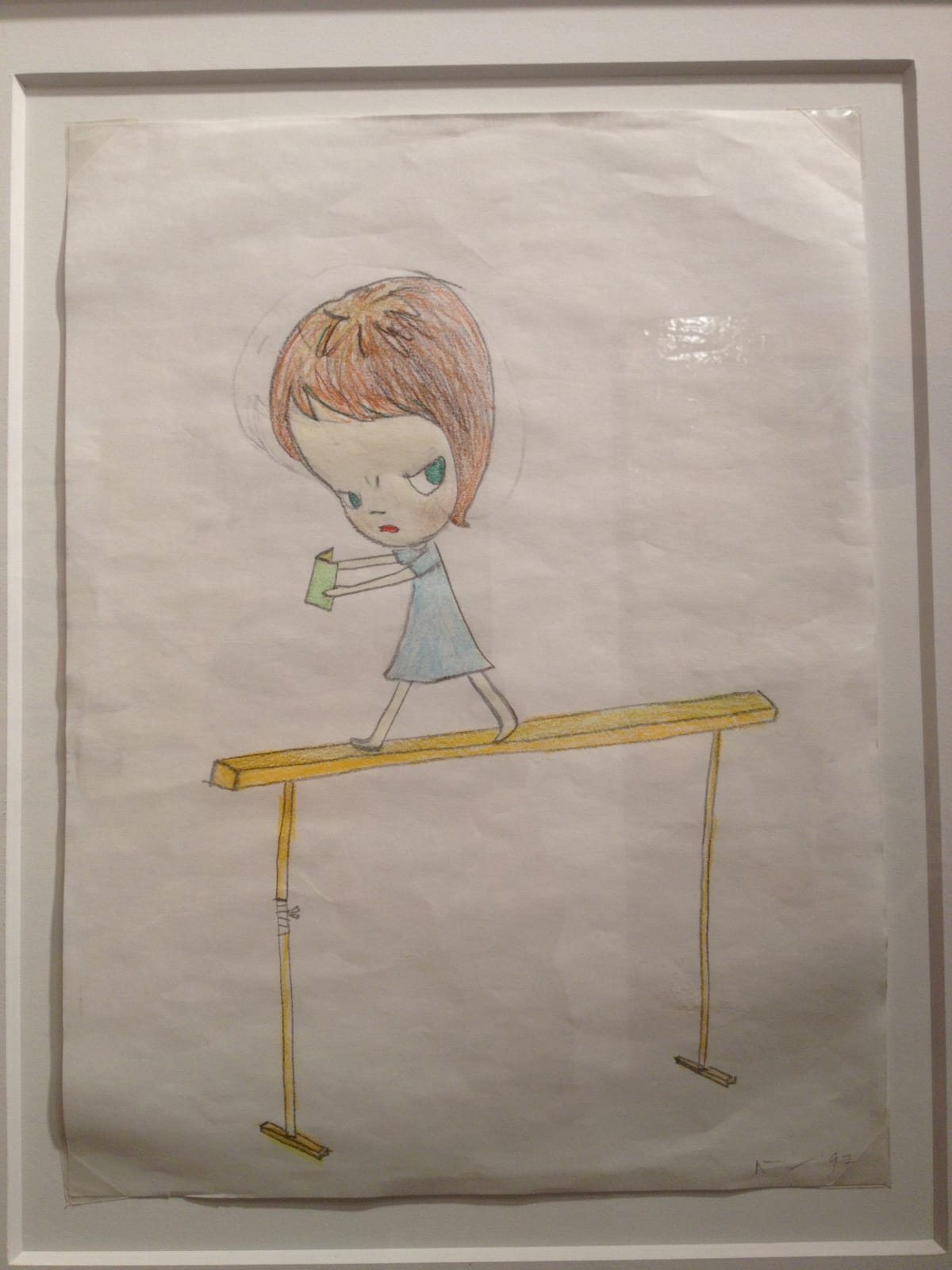 Yoshitomo Nara, Untitled (Balance Beam), 1997