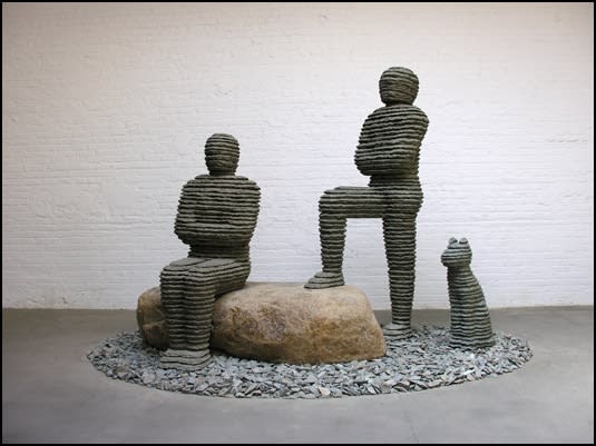 Boaz Vaadia, Asa & Yehoshafat with Dog, 2008