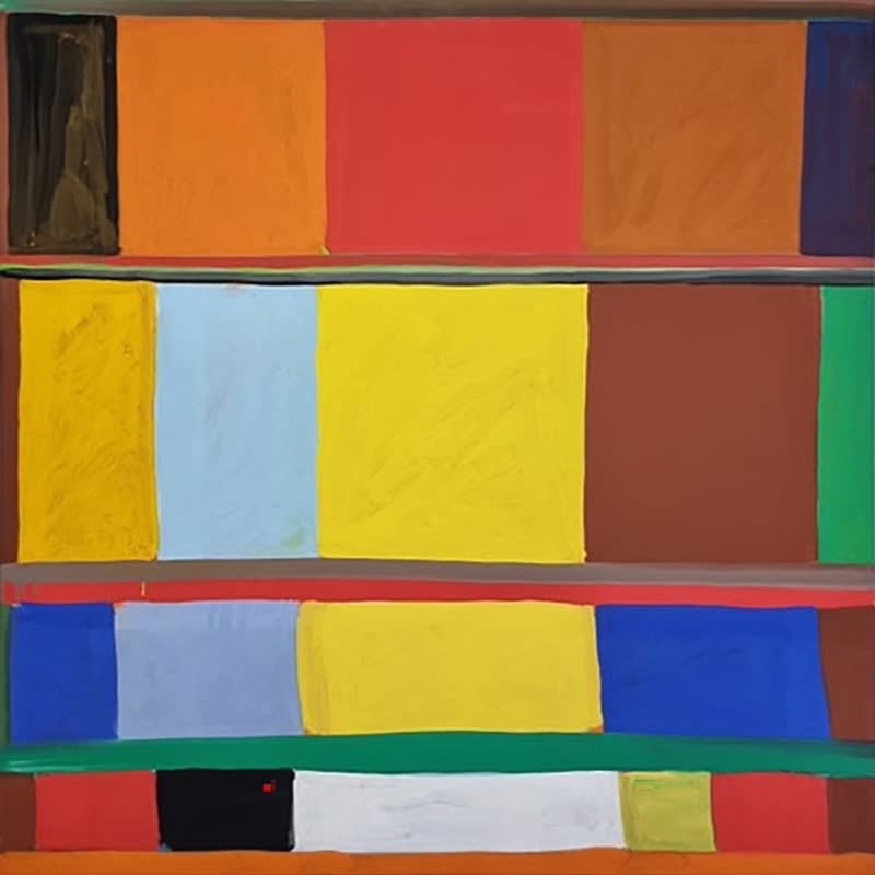 Stanley Whitney, Bright Earth, 2004