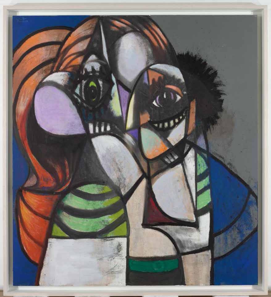 George Condo, Two Heads Are Better than One, 2018