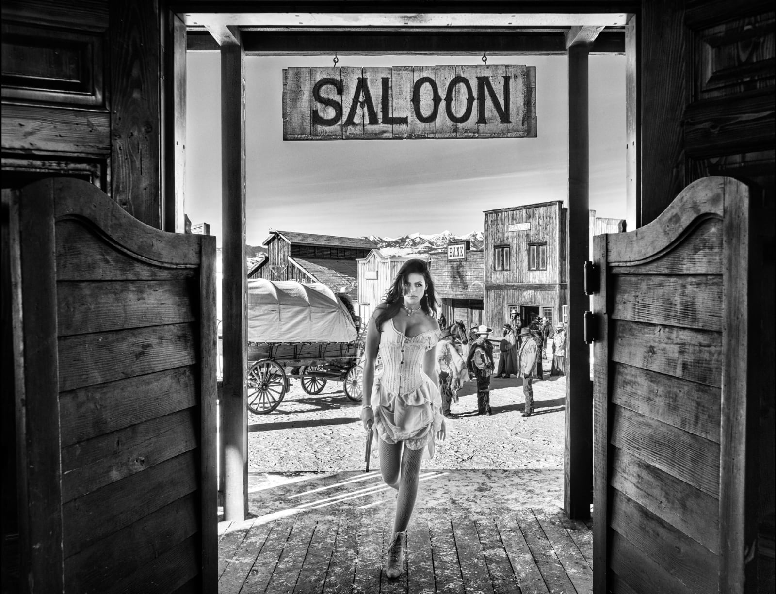 David Yarrow, The Girl with the Golden Gun, 2023