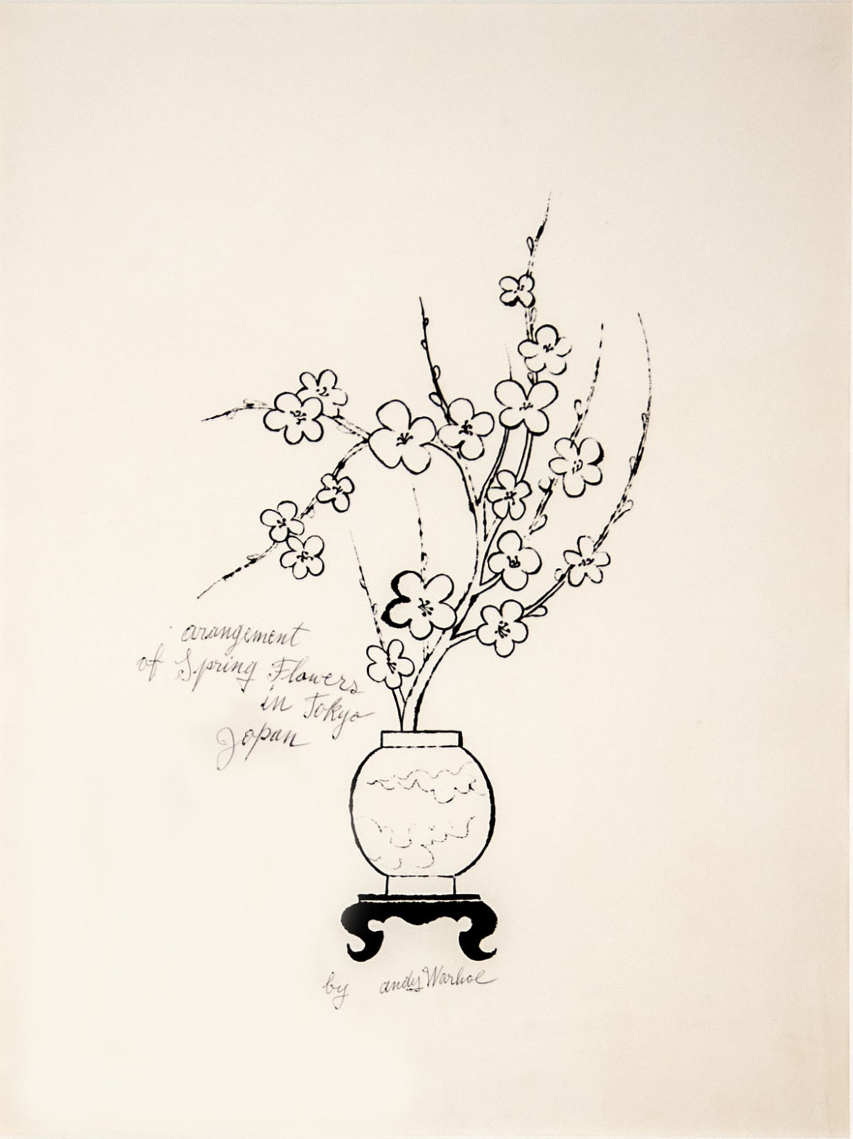 Andy Warhol, Arrangement of Spring Flowers in Tokyo, Japan, 1956 |  Casterline|Goodman Gallery