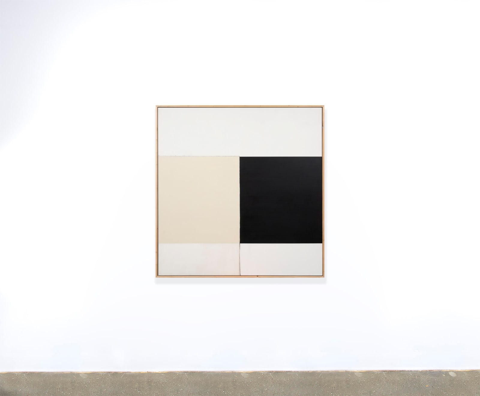 Callum Innes, Exposed Painting Ivory Black Yellow Oxide, 2000