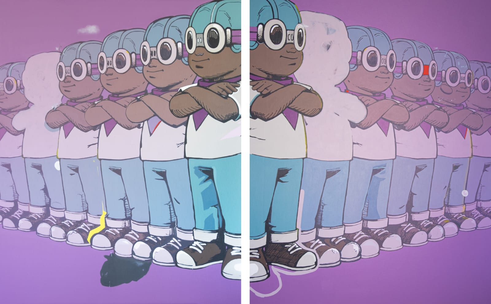 Hebru Brantley, Less As The Days Go, 2019