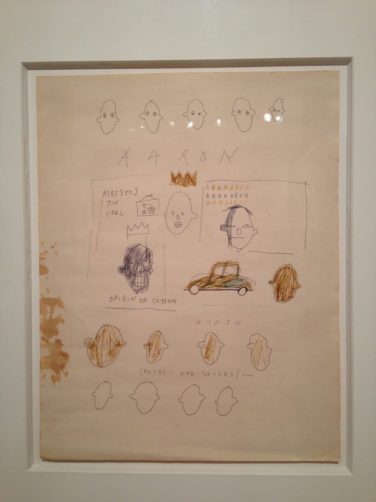 Jean-Michel Basquiat, Untitled (Aaron), 1980/81