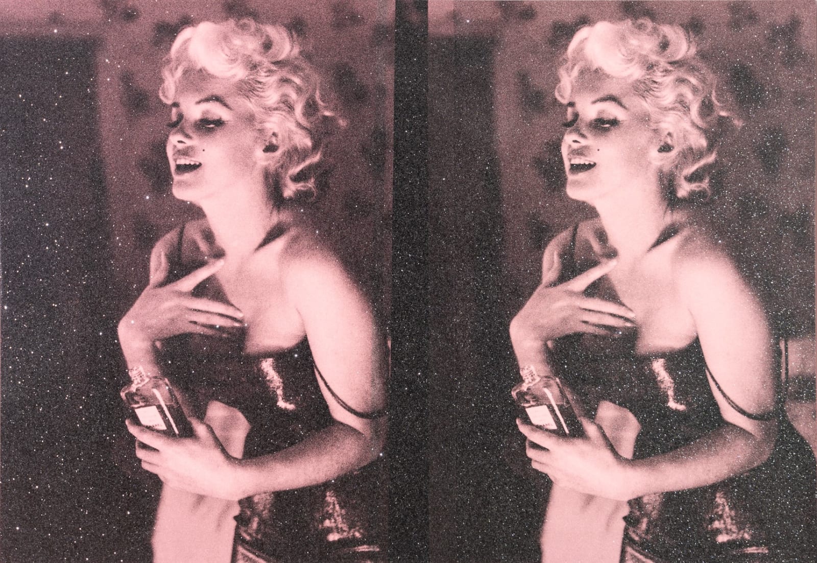 Russell Young, Marilyn Chanel Diptych (Cosmic Pink), 2022