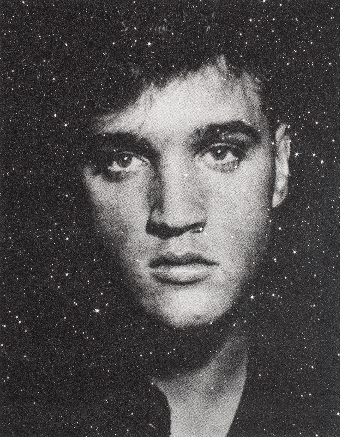 Russell Young, Elvis Heartbreak (Thunder White), 2023