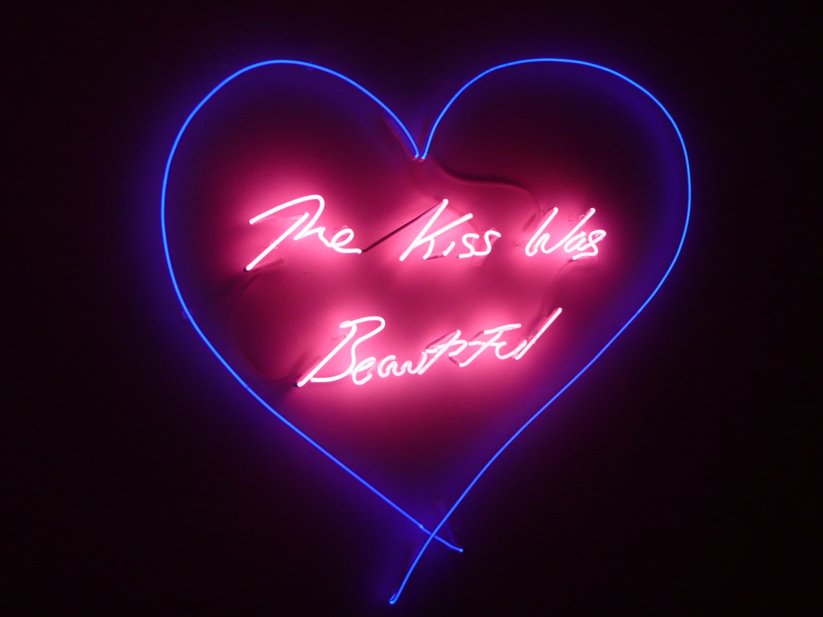 Tracey Emin, The Kiss Was Beautiful (Blue Heart), 2012