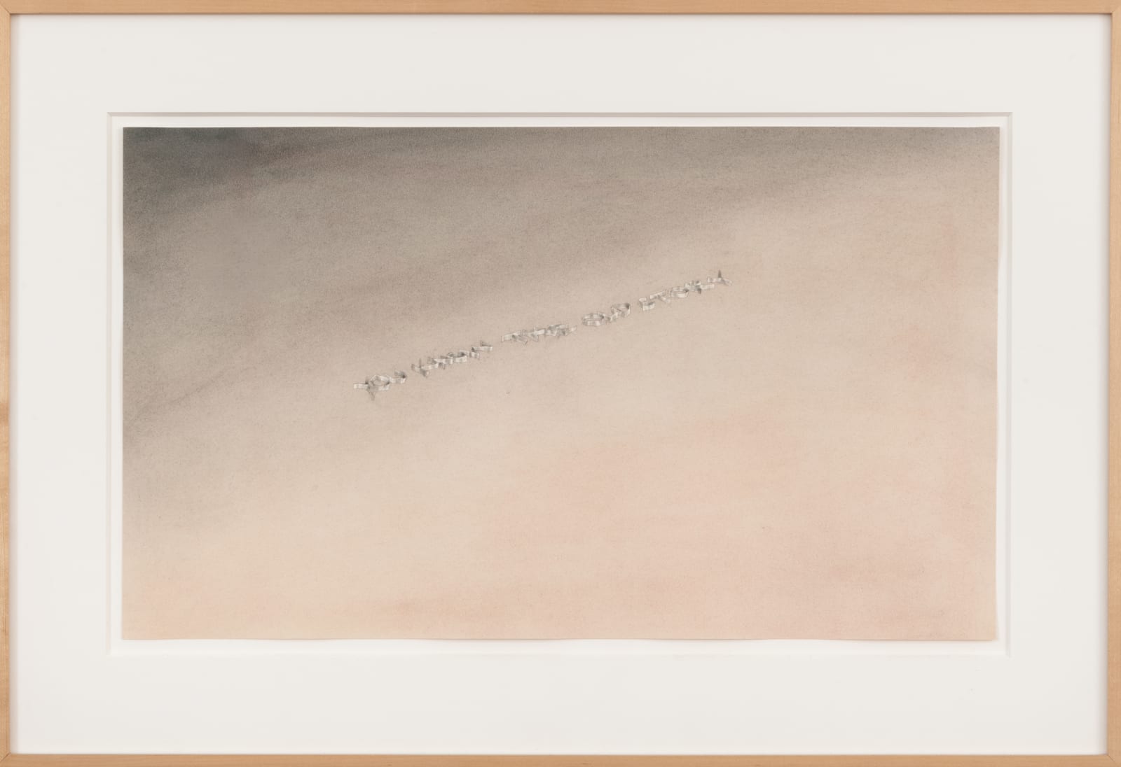Ed Ruscha, You Know the Old Story, 1975