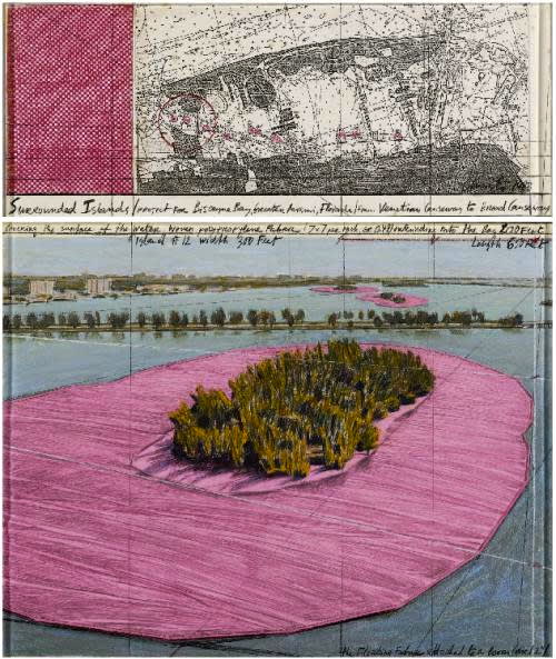 Christo, Surrounded Islands (Biscayne Bay), 1983