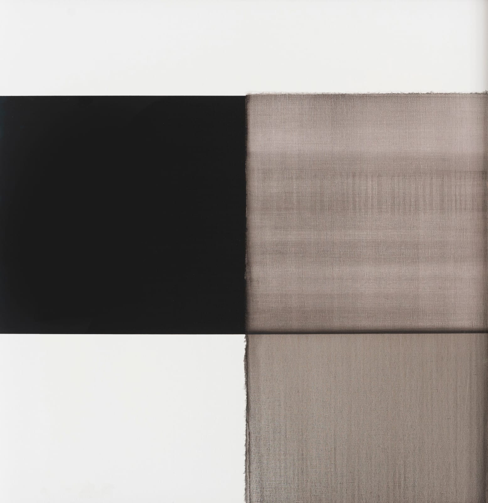 Callum Innes, Exposed Painting Black Asphalt, 2017