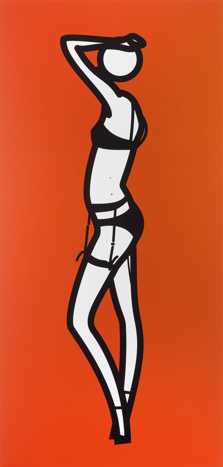 Julian Opie, Suzanne with Suspenders 1, 2005