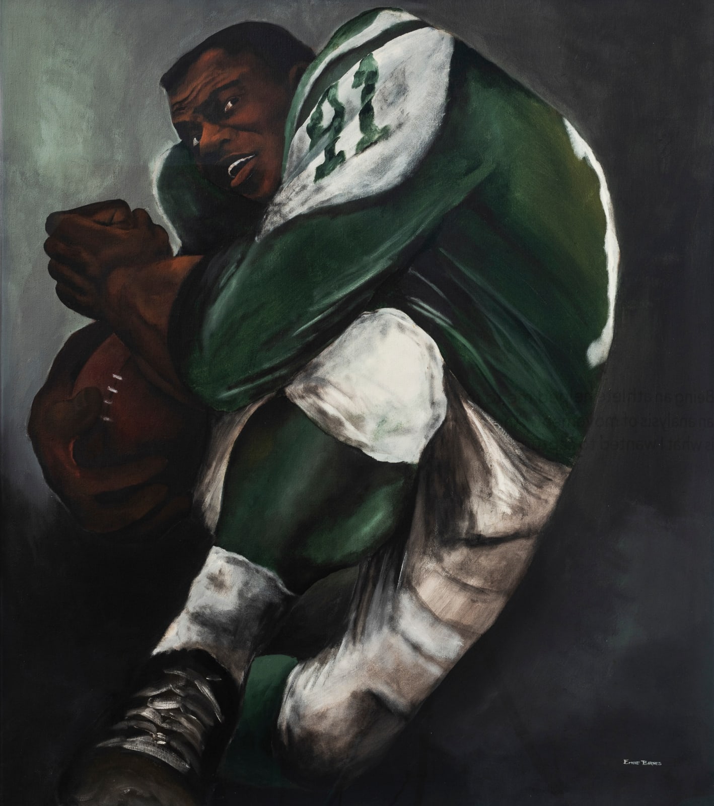 Ernie Barnes, Matt Snell, New York Jets, 1966