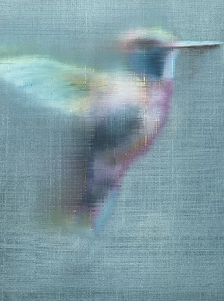 Alison Van Pelt, Light Teal Hummingbird, 2022