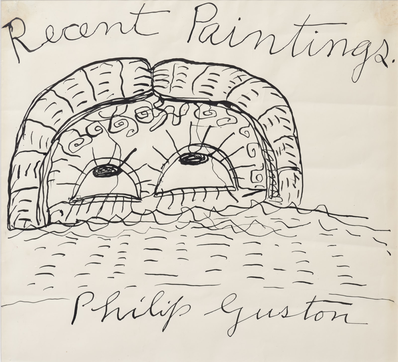 Philip Guston, Recent Paintings Philip Guston Allan Frumkin Gallery Chicago Exhibition Drawing, 1978